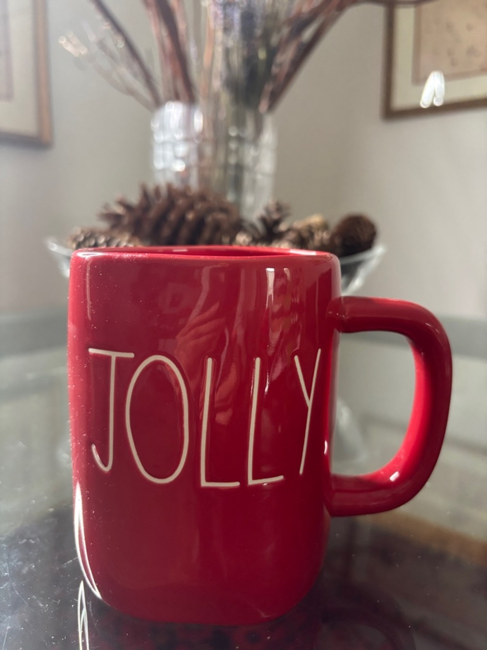 Rae Dunn “JOLLY” Red Mug – NWT, Perfect Gift!